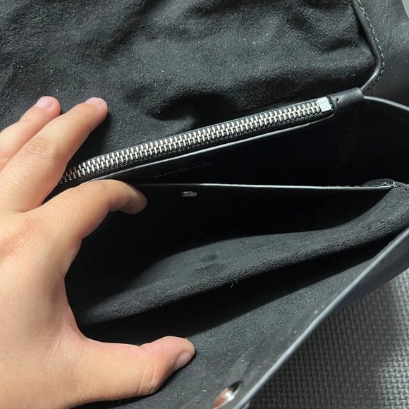 Michael Kors Cece Black Chain Shoulder Bag Leather Womens - Picture 9 of 12